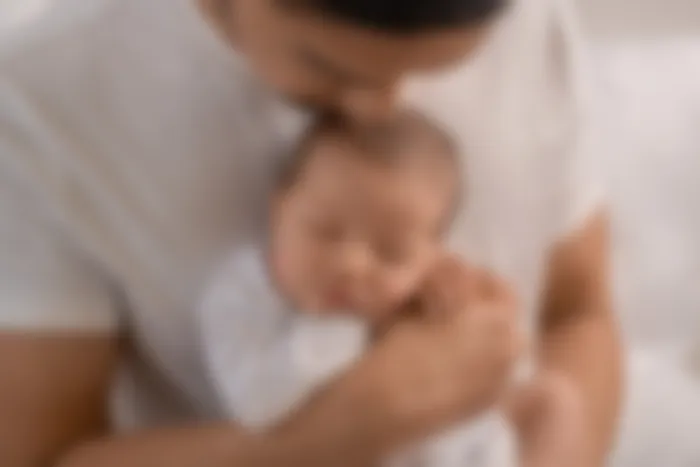 Newborn falling asleep in Zurich